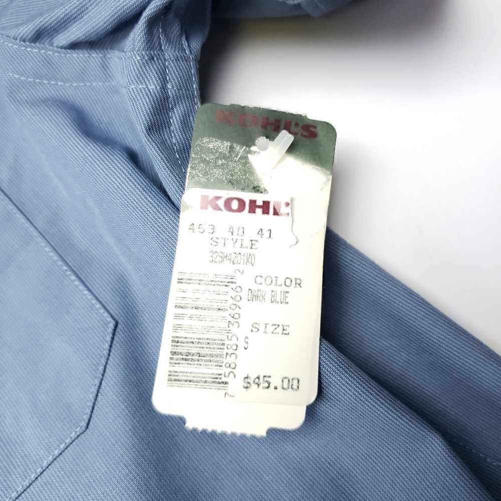 Axist blue slim fit short sleeve buttondown shirt - Picture 6 of 6
